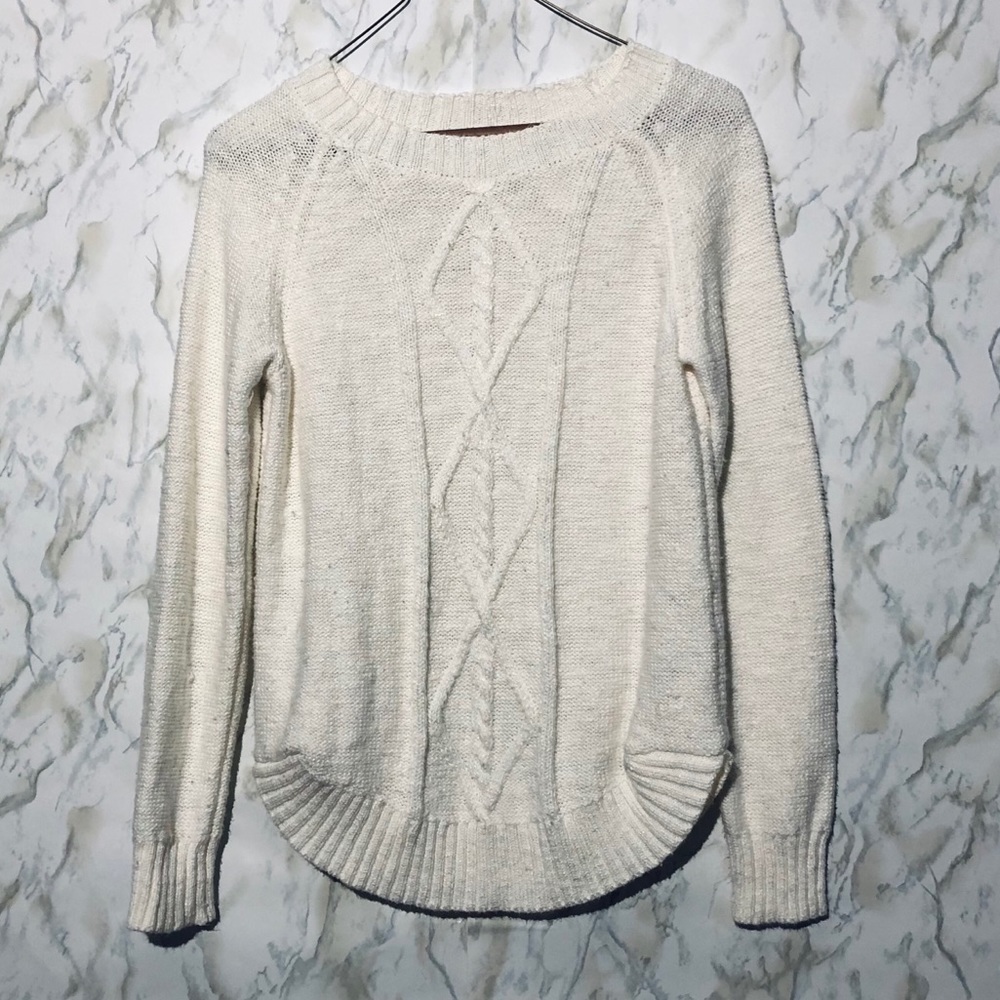 Scoop Knit Sweater **Perfect for Christmas Pics!!